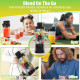 Techsuit Portable Blender nutriXGo (BP1) with Type C Cable, Rechargeable, 700ml, 20000rpm, 6000mAh Black
