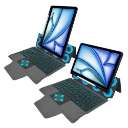 Techsuit KeyTab Pro + Screen Protector (with RGB Wireless Keyboard/Stylus Pen Holder) iPad Air 11 2024/2025 Black Techsuit KeyTab Pro + Screen Protector (with RGB Wireless Keyboard/Stylus Pen Holder) iPad Air 11 2024/2025 Black