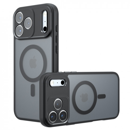 Techsuit PureFrost MagSafe iPhone 17 Pro Max Frosted Black