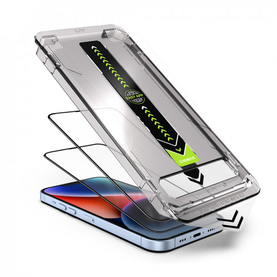 Techsuit TitanGlass FullCover (2 pack) iPhone 12 Pro Max Black
