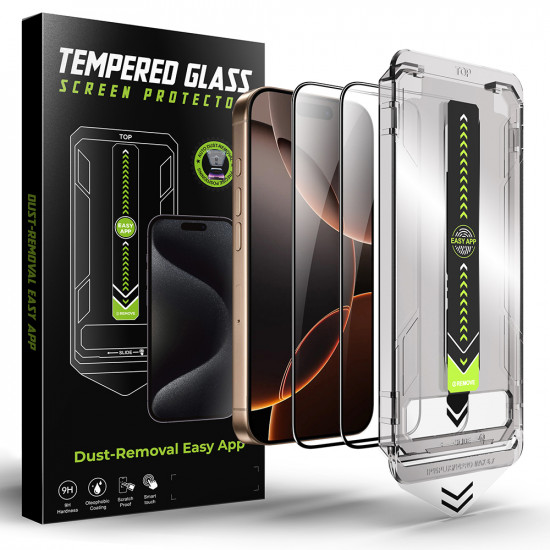 Techsuit TitanGlass FullCover (2 pack) iPhone XS Max / iPhone 11 Pro Max Black