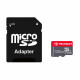 Techsuit Memory Card THCM26 (THCM269128) with Adapter, MicroSDHC, Class 10, 128GB Red