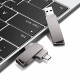 Techsuit Memory Stick THSM19 (THSM19932) Dual Interface USB 3.0, Type C 32GB, High Speed FlashDrive Grey