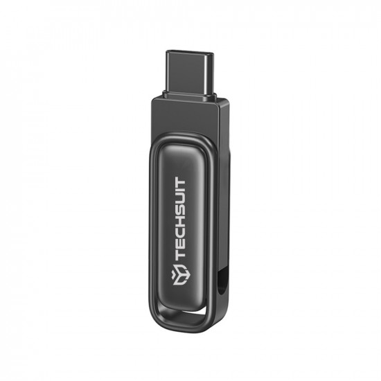 Techsuit Memory Stick THSM34 (THSM348128) Dual Interface USB 3.2, Type C, FlashDrive, 128GB, 25M/s, 100M/s Tarnish