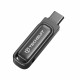 Techsuit Memory Stick THSM34 (THSM348128) Dual Interface USB 3.2, Type C, FlashDrive, 128GB, 25M/s, 100M/s Tarnish