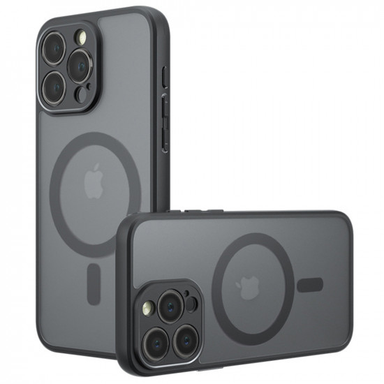 Techsuit PureFrost MagSafe iPhone 13 Pro Max Frosted Black