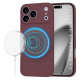 Techsuit SoftFlex MagSafe iPhone 17 Pro Max Plum Red