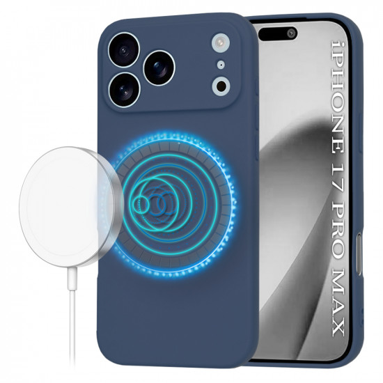 Techsuit SoftFlex MagSafe iPhone 17 Pro Max Navy Blue