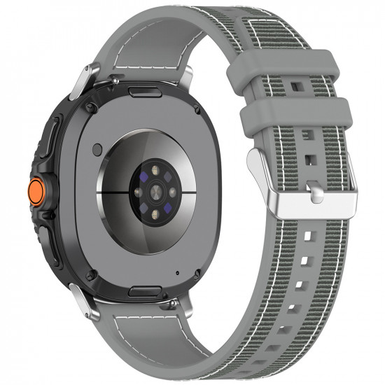 Techsuit Watchband (W051) Samsung Galaxy Watch8 40mm/Watch8 44mm/Watch8 Classic Gray
