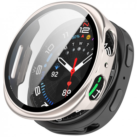 Techsuit Defense360 Pro + Screen Protector Samsung Galaxy Watch8 40mm Pearl