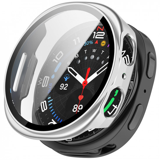 Techsuit Defense360 Pro + Screen Protector Samsung Galaxy Watch8 40mm Silver