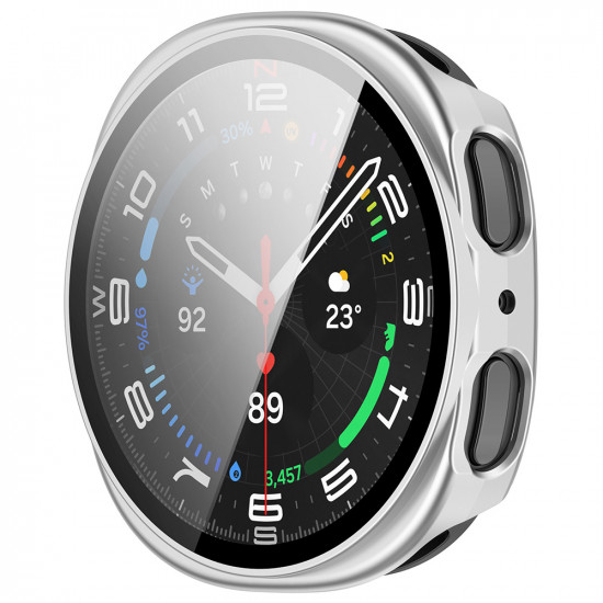 Techsuit Defense360 Pro + Screen Protector Samsung Galaxy Watch8 40mm Silver