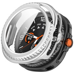 Techsuit Defense360 Pro + Screen Protector Samsung Galaxy Watch8 Classic Silver