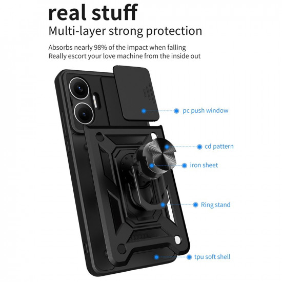 Techsuit CamShield Series Xiaomi Poco F7 Black