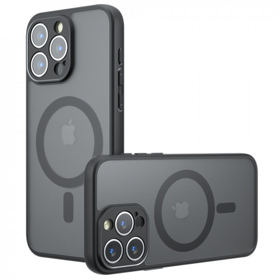 Techsuit PureFrost MagSafe iPhone 14 Pro Frosted Black