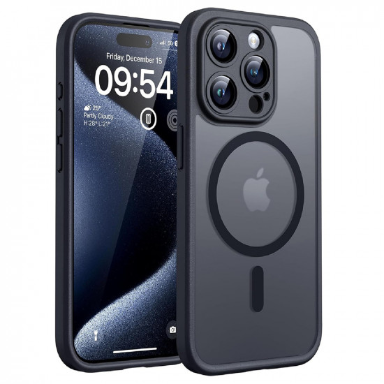 Techsuit PureFrost MagSafe iPhone 14 Pro Frosted Black