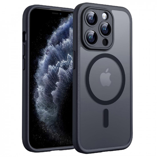 Techsuit PureFrost MagSafe iPhone 11 Pro Max Frosted Black