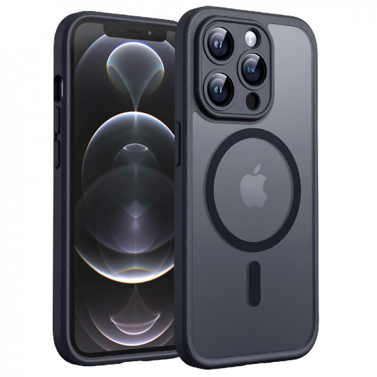 Techsuit PureFrost MagSafe iPhone 12 Pro Frosted Black