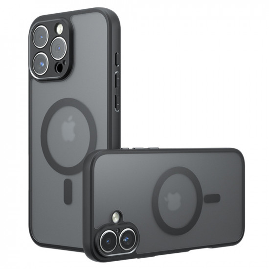Techsuit PureFrost MagSafe iPhone 16 Pro Max Frosted Black