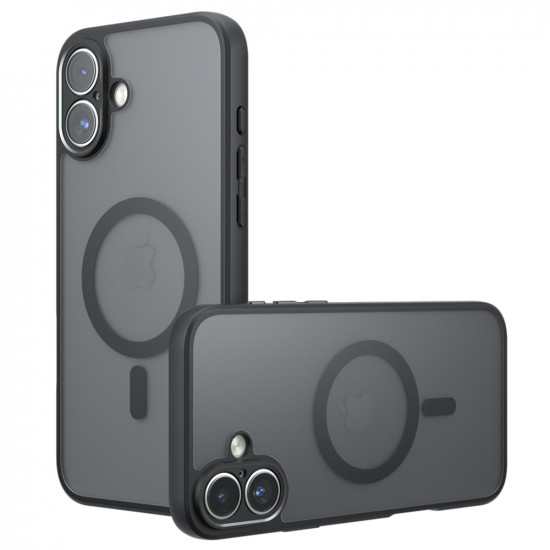 Techsuit PureFrost MagSafe iPhone 16 Frosted Black