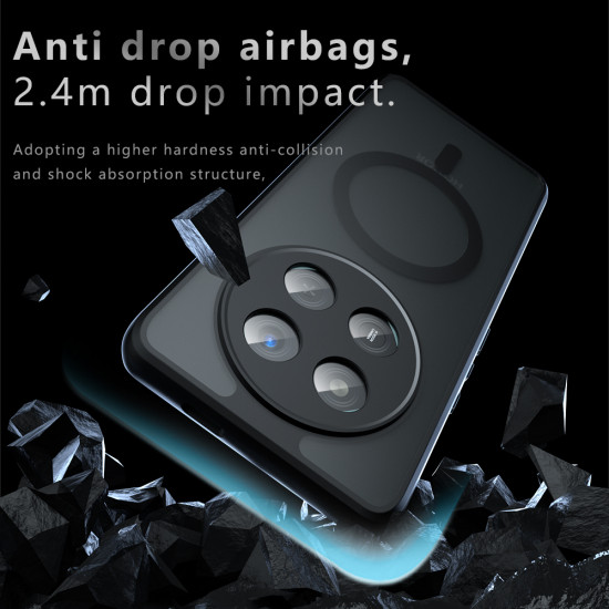 Techsuit PureFrost MagSafe Honor Magic7 Pro Frosted Black