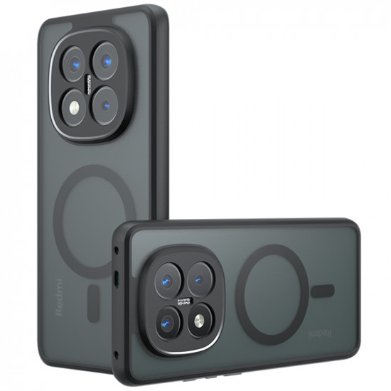 Techsuit PureFrost MagSafe Xiaomi Redmi Note 14 Pro 5G / Poco X7 Frosted Black