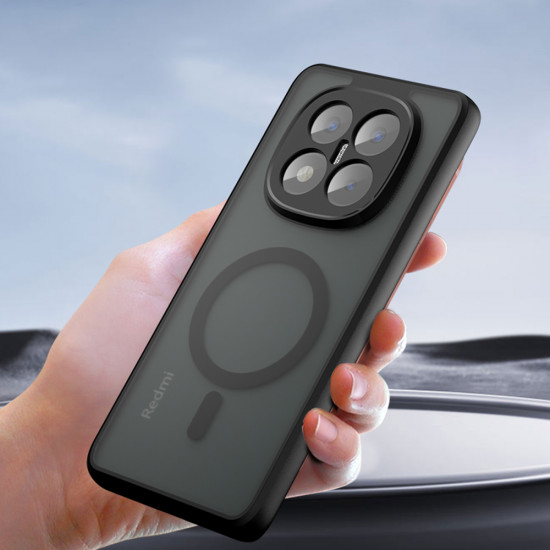 Techsuit PureFrost MagSafe Xiaomi Redmi Note 14 Pro 5G / Poco X7 Frosted Black