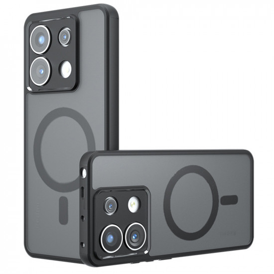 Techsuit PureFrost MagSafe Xiaomi Redmi Note 13 Pro 5G / Poco X6 Frosted Black