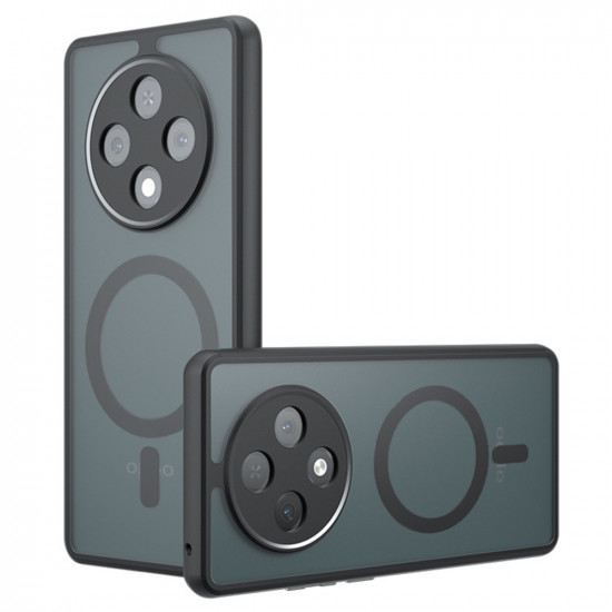 Techsuit PureFrost MagSafe Oppo Reno12 F 4G / Reno12 F 5G / Reno12 FS 4G / Reno12 FS 5G Frosted Black