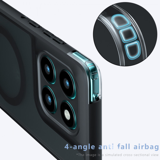 Techsuit PureFrost MagSafe Motorola Edge 60 / Edge 60 Fusion Frosted Black
