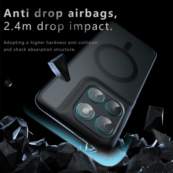Techsuit PureFrost MagSafe Motorola Edge 60 / Edge 60 Fusion Frosted Black
