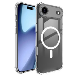 Techsuit Shockproof Clear Silicone MagSafe iPhone 17 Air Clear