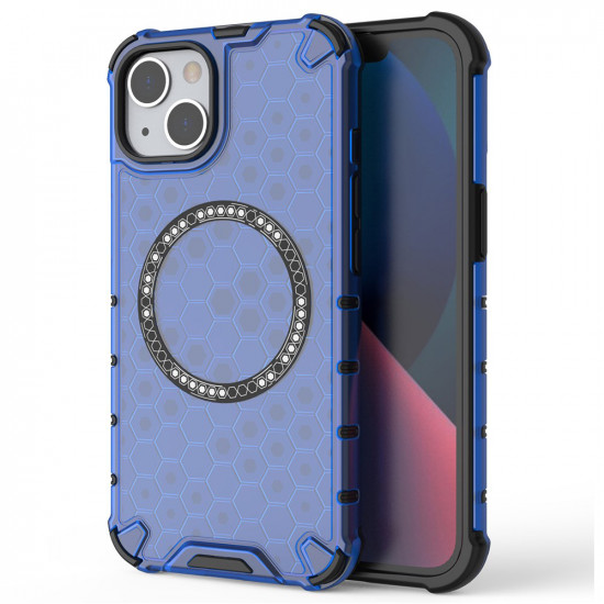 Techsuit HoneyComb Shield MagSafe iPhone 13 Blue