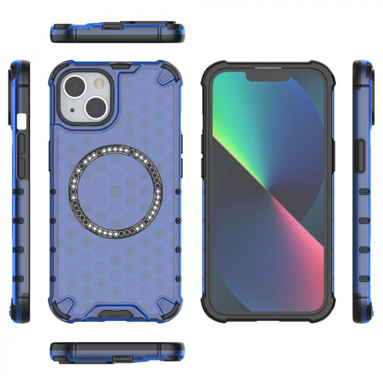 Techsuit HoneyComb Shield MagSafe iPhone 13 Blue