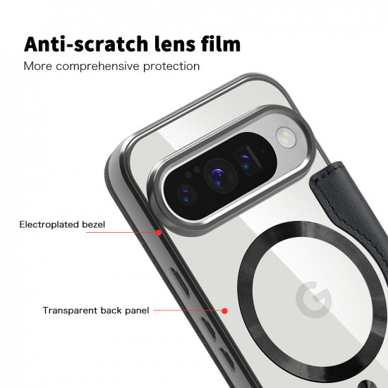 Techsuit SmartMag Book Case Google Pixel 10 / 10 Pro Black