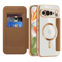 Techsuit SmartMag Book Case Google Pixel 10 Pro XL Brown