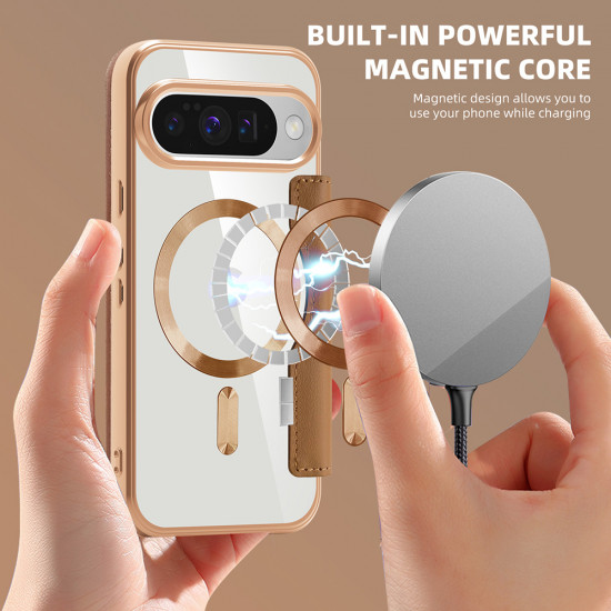 Techsuit SmartMag Book Case Google Pixel 10 Pro XL Brown