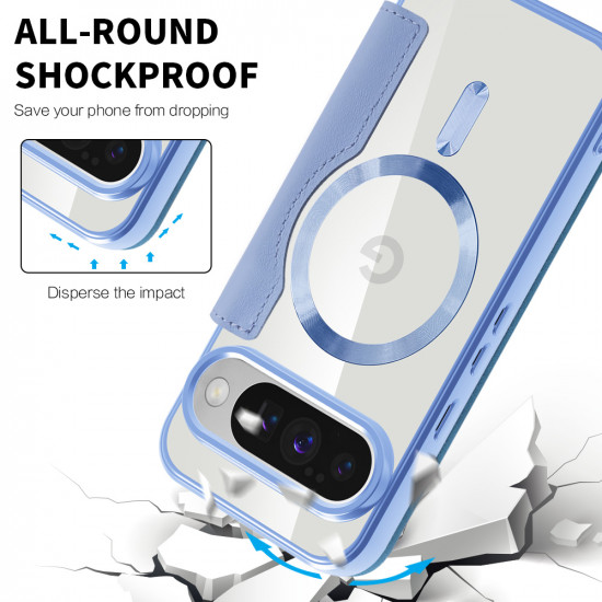 Techsuit SmartMag Book Case Google Pixel 10 / 10 Pro Light Blue