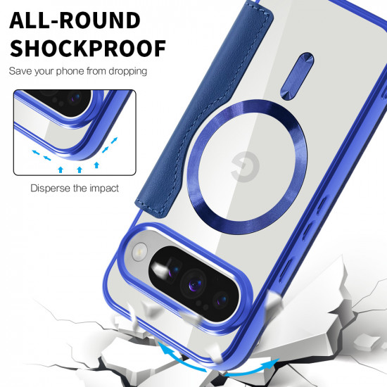 Techsuit SmartMag Book Case Google Pixel 10 / 10 Pro Blue