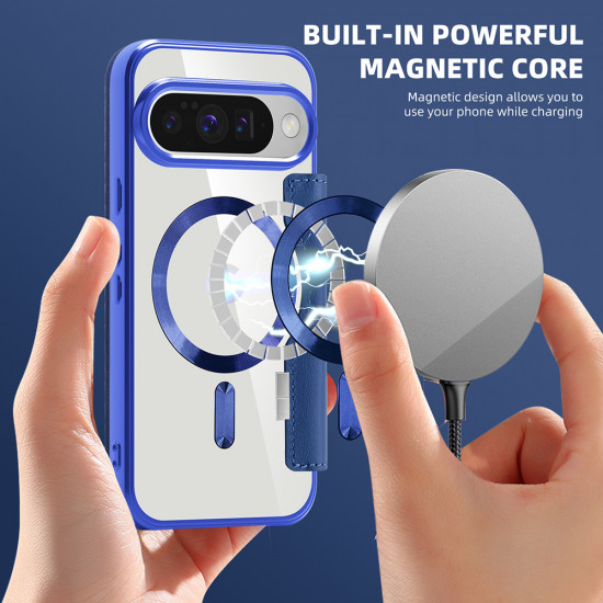 Techsuit SmartMag Book Case Google Pixel 10 / 10 Pro Blue