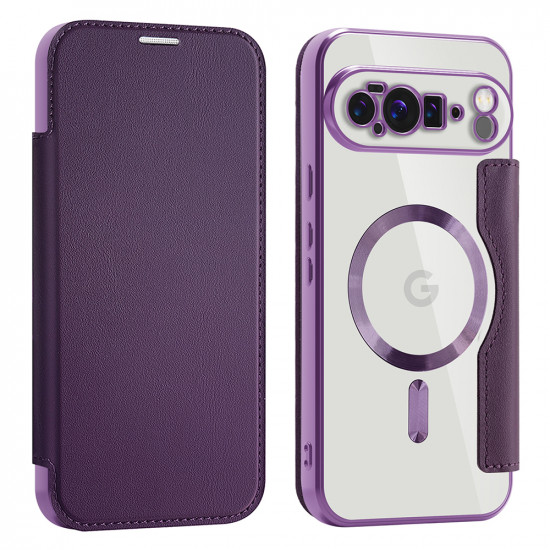 Techsuit SmartMag Book Case Google Pixel 10 Pro XL Purple