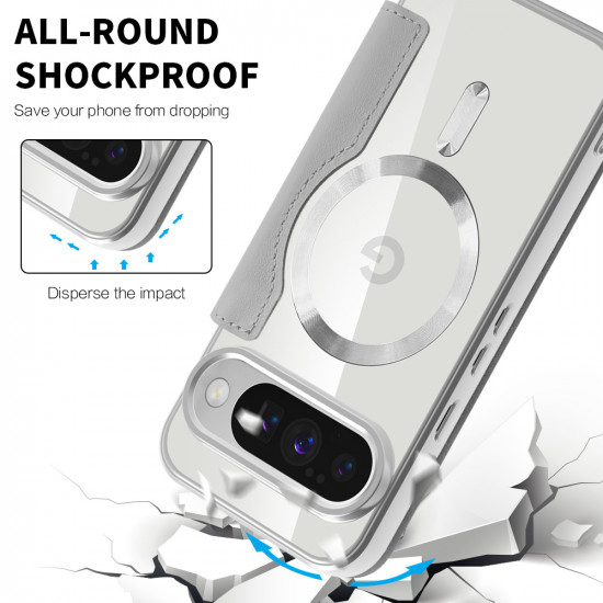 Techsuit SmartMag Book Case Google Pixel 10 Pro XL Gray