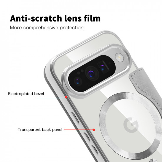 Techsuit SmartMag Book Case Google Pixel 10 Pro XL Gray