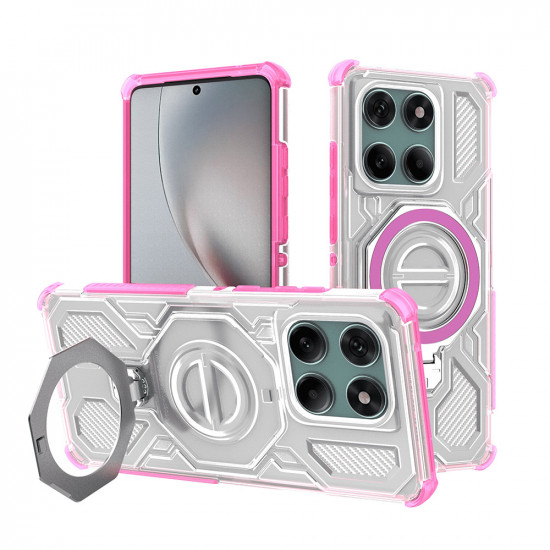 Techsuit Carbon Shield PRO Motorola Edge 60 Pro Pink Transparent Techsuit Carbon Shield PRO Motorola Edge 60 Pro Pink Transparent