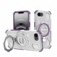 Techsuit Carbon Shield PRO iPhone 16e Purple Transparent