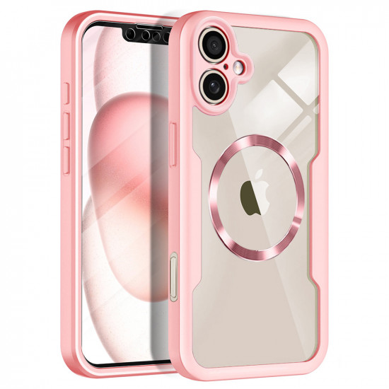 Techsuit ColorVerse 360 MagSafe Series + Screen Protector iPhone 17 Pink