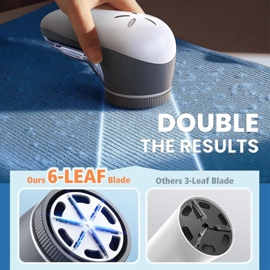 Techsuit Clothing Lint Remover Flufix (ACS1) 9000 Revolutions Per Minute, ABS, Stainless Steel Grey