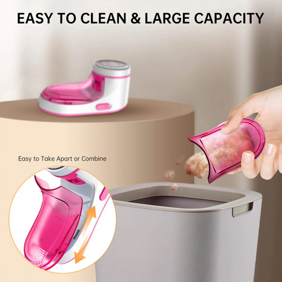 Techsuit Clothing Lint Remover Flufix (ACS1) 9000 Revolutions Per Minute, ABS, Stainless Steel Grey