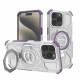 Techsuit Carbon Shield PRO iPhone 15 Pro Purple Transparent