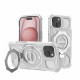 Techsuit Carbon Shield PRO iPhone 15 White Transparent